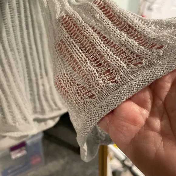 miss love sweater. Knit. Long sleeve. Large. NWT. Dusty blue. - Picture 6 of 7